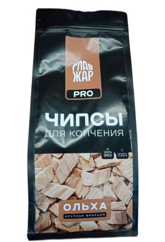 детальное фото чипсы для копчения главжар крупные ольха 450г в интернет-магазине Дачный Эксперт